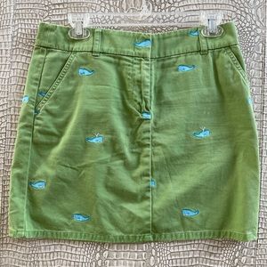 J Crew whale embroidered whale skirt